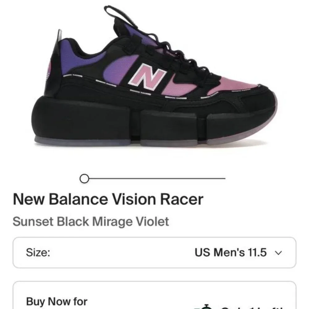 Jaden Smith x New Balance Vision Racer – White Mirage Violet - US 9.5 (M) - Picture 10 of 10